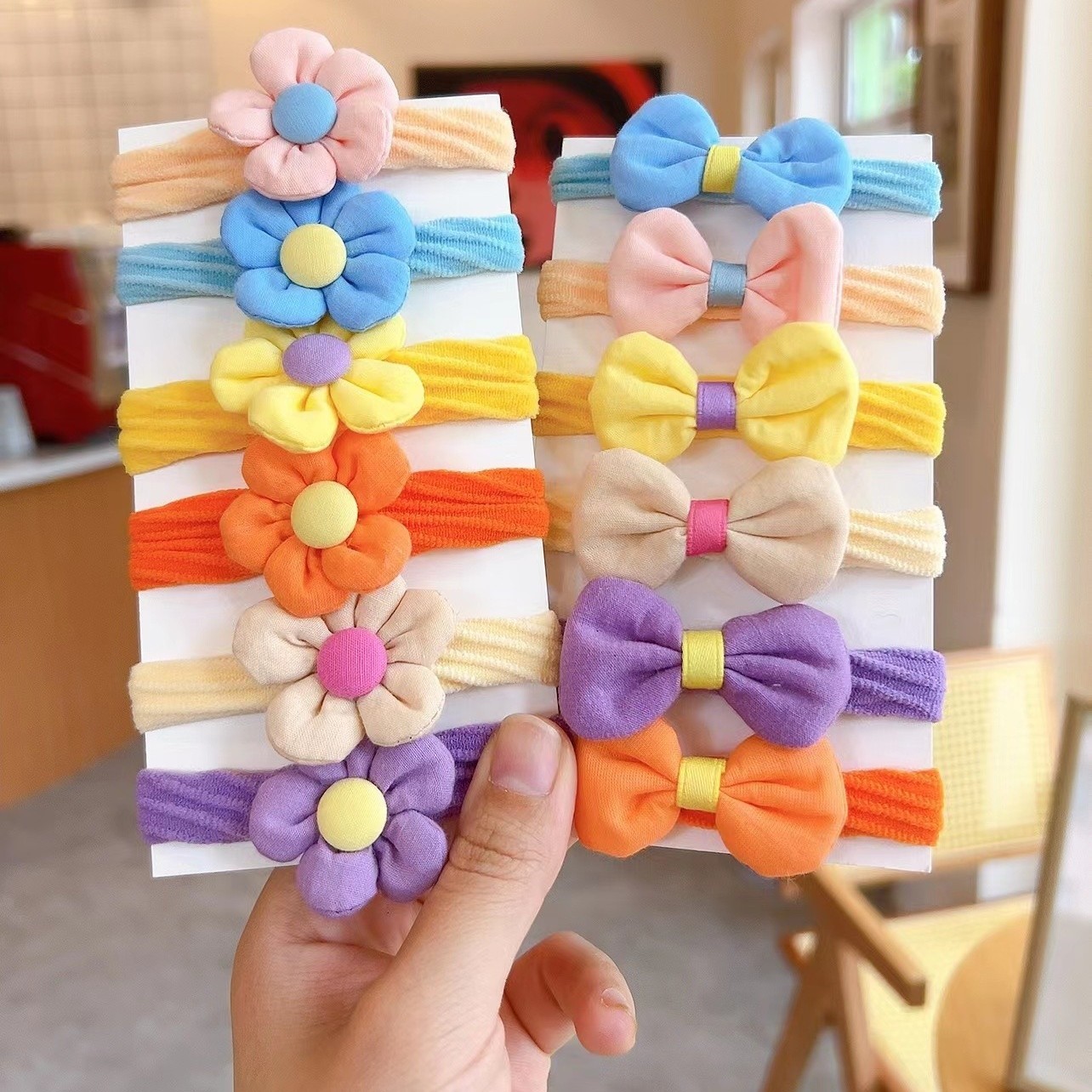 Children's hair ties, bow bands, rubber bands, cute for babies, no damage to hair, good elasticity, hair bands, rubber bands, girls' hair ties, hair accessories Application Scenario