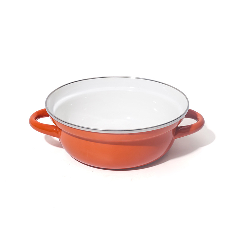 Thickened enamel soup pot, enamel double-ear pot, induction cooker and gas stove are available in stock from the manufacturer details Picture