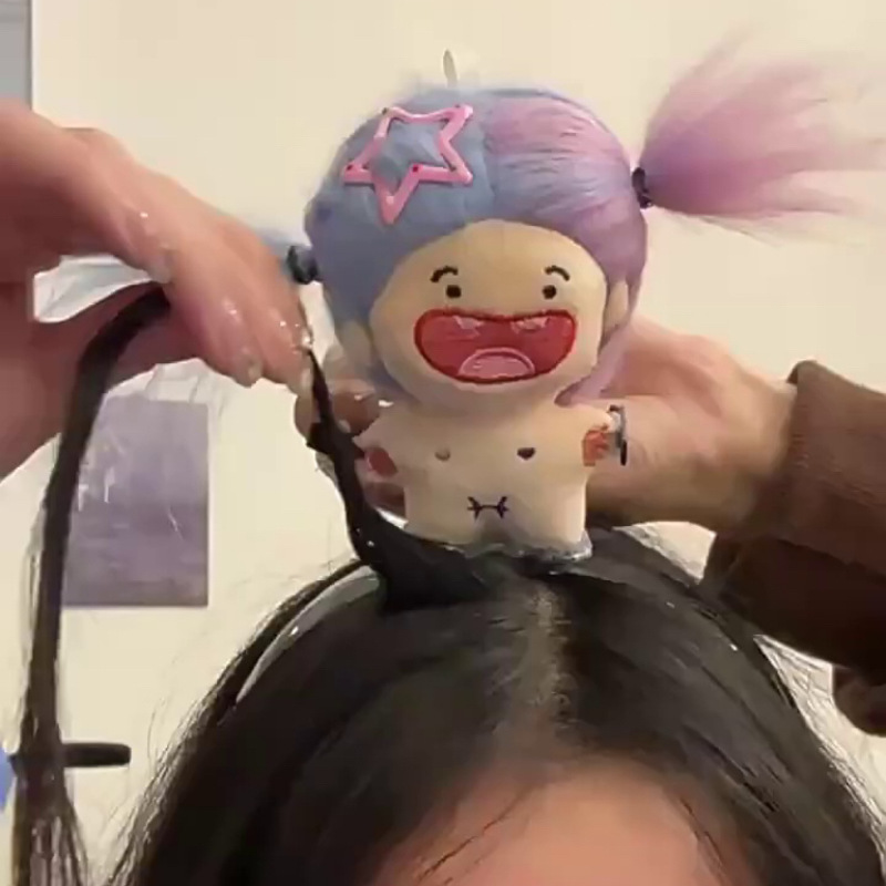 Toothless cotton doll, funny hair band, cute little doll headband, 2024 new style self-made toy hair clip and hair accessory Specification drawing