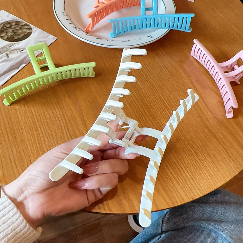 Simple candy-colored hair clips, bb clips, fashionable colorful side bangs clips, seamless broken hair clips, women's side clips, headwear for women Specification drawing