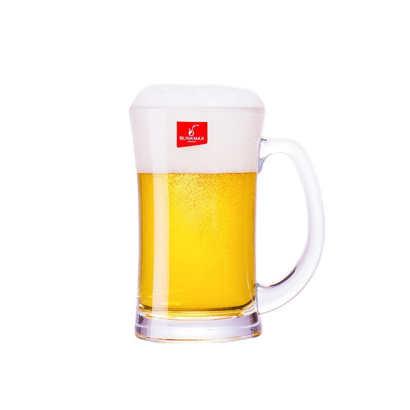Lizun Beer handle cup, transparent gift glass water cup, bar juice drink cup, large capacity, can be printed with logo Item Picture
