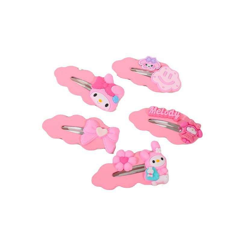 Kulomi cartoon children's hair clips, cute bangs for little girls, broken hair clips for girls on the side without damaging hair, bb hair clips, hair accessories Item Picture