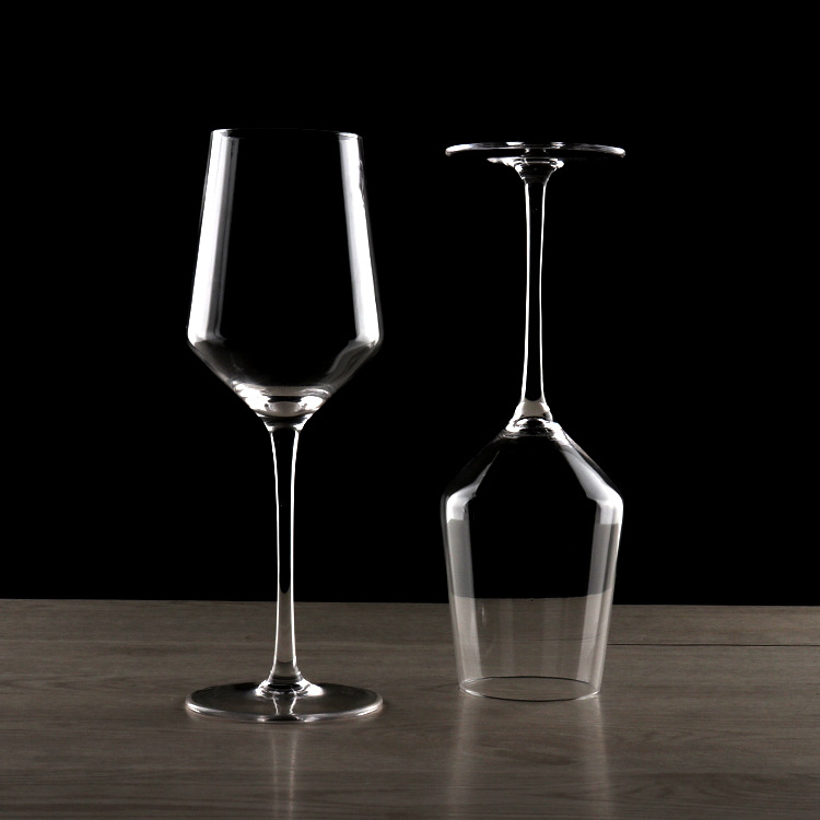 Wholesale crystal red wine glasses, tall wine glasses 2 pieces gift box set, Bordeaux wine glasses with LOGO printing available Specification drawing