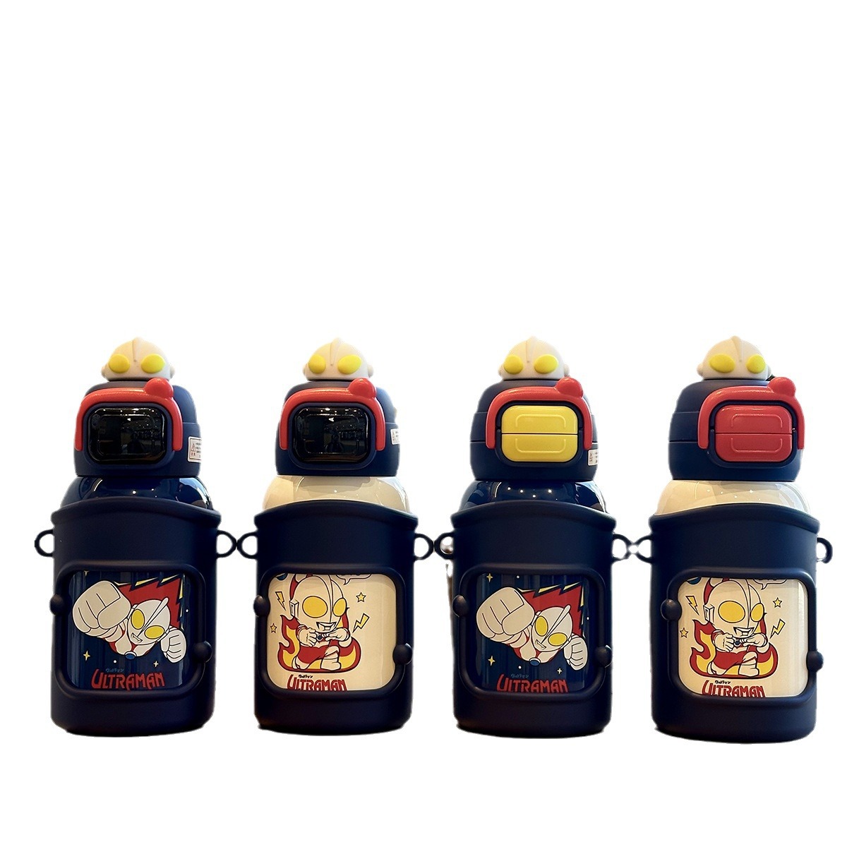 Customized cartoon student and children's water cup, 316 stainless steel food-grade large-capacity intelligent temperature display double-drinking insulated cup Item Picture
