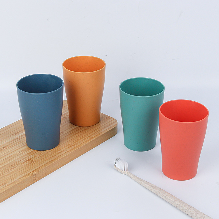 Plastic Nordic-style cups, household washbasin cups, wheat bellflower brushing cups, student mouthwash cups, drinking cups Application Scenario