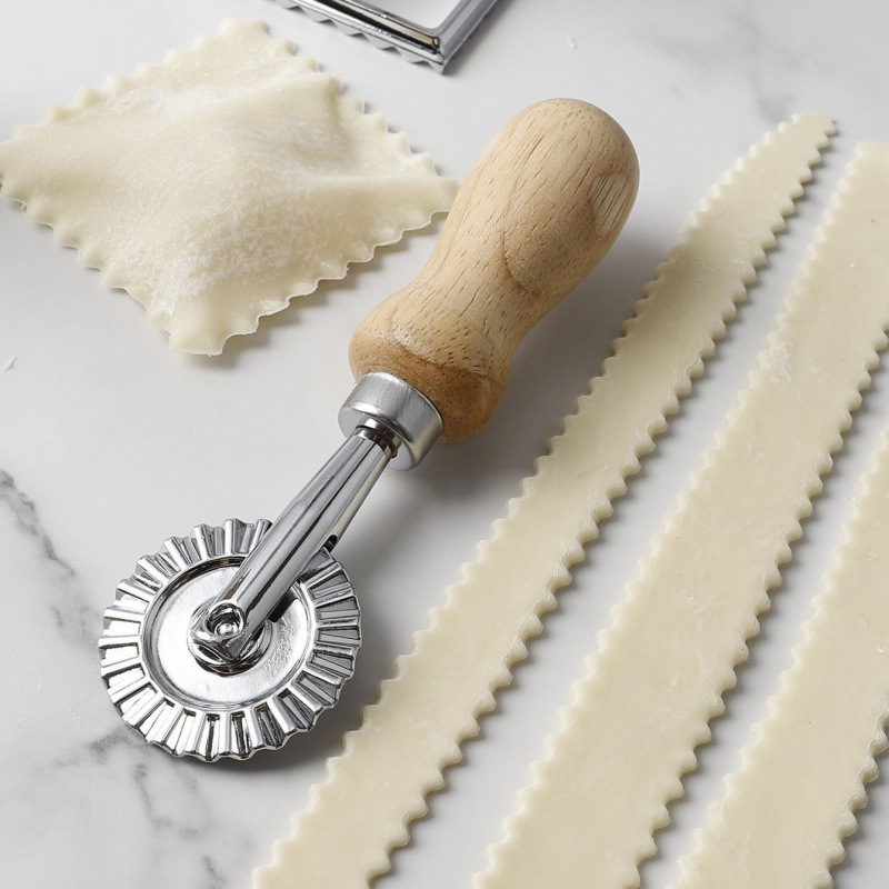 Lace roller cutter, a diy handmade baking tool for the kitchen, with a zinc alloy oak handle and a fancy roller cutter Application Scenario