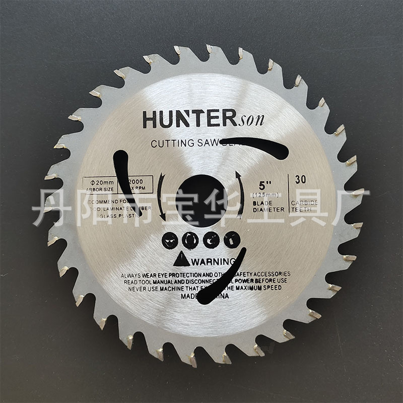 Hard alloy 4.5-inch and 5-inch woodworking saw blades, alternating tooth Angle grinders, cutting machines, wood cutting blades Specification drawing