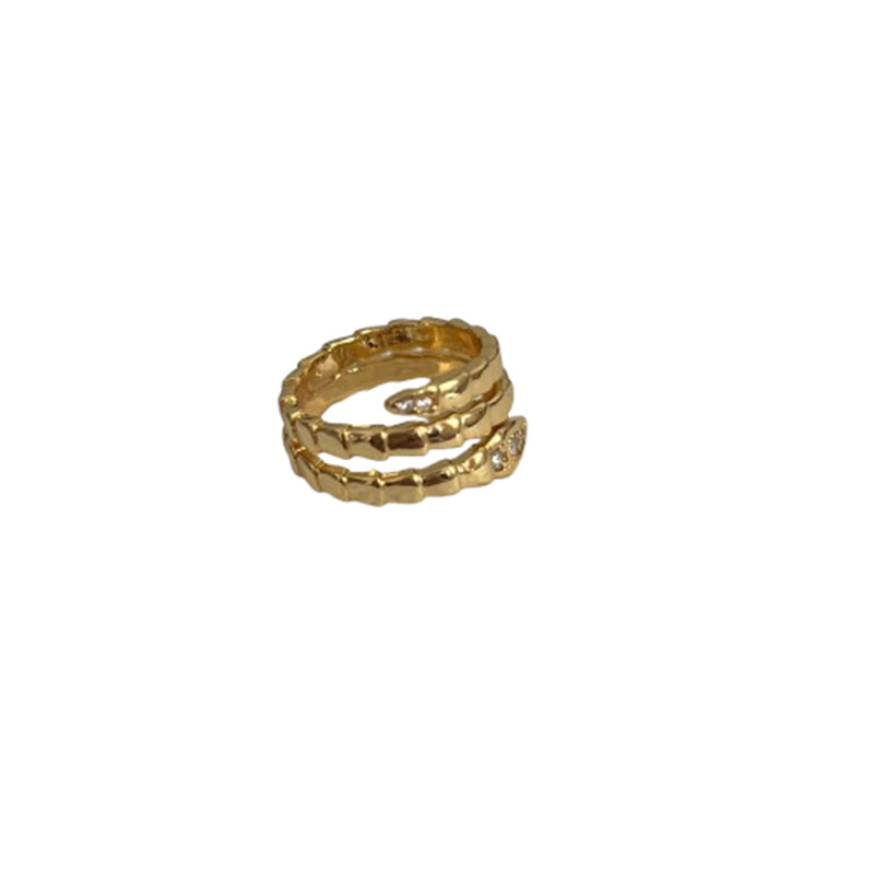The new design of the snake-shaped ring in 2024 is a bestseller for women. The opening is adjustable, featuring a high-end, light luxury and cold style Item Picture