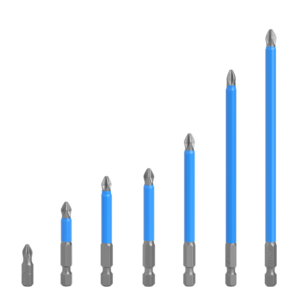 Premium anti-slip screwdriver, S2 steel electric screwdriver bit, cross screwdriver bit, electric strong magnetic electric drill bit Item Picture