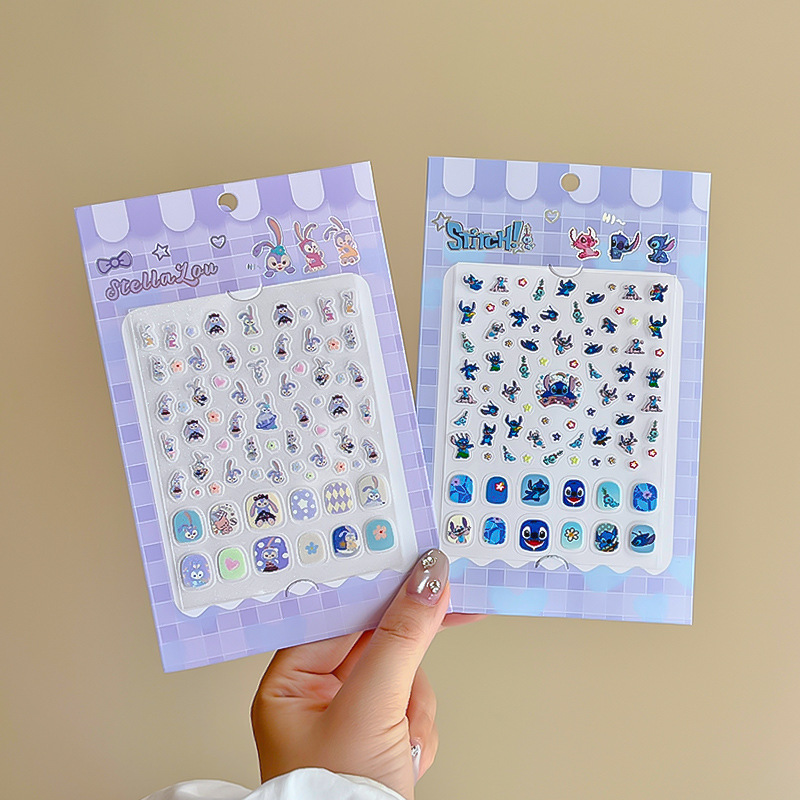 Sanrio's new cartoon cute children's nail stickers, diy nail stickers for girls, long-lasting decorative stickers Application Scenario