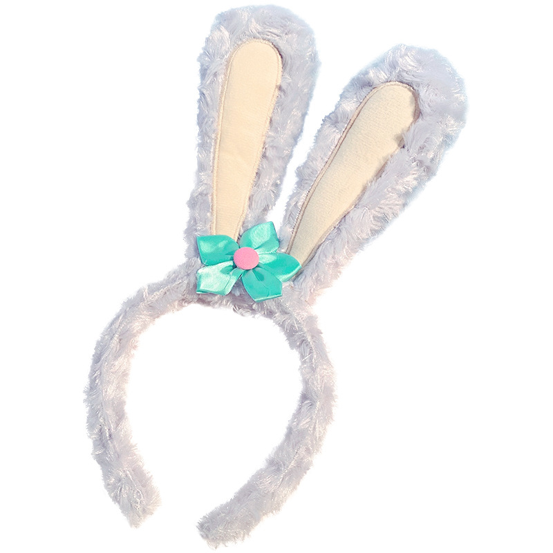 Stardew face wash hair band for autumn and winter girls, cute plush and loose hair arrangement headband, hairpin headwear Item Picture
