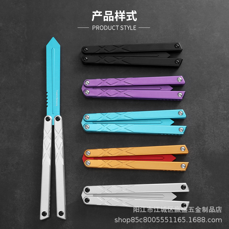 ✅ swordfish training knife butterfly folding knife swinging knife practice unedged 7-series butterfly knife Application Scenario