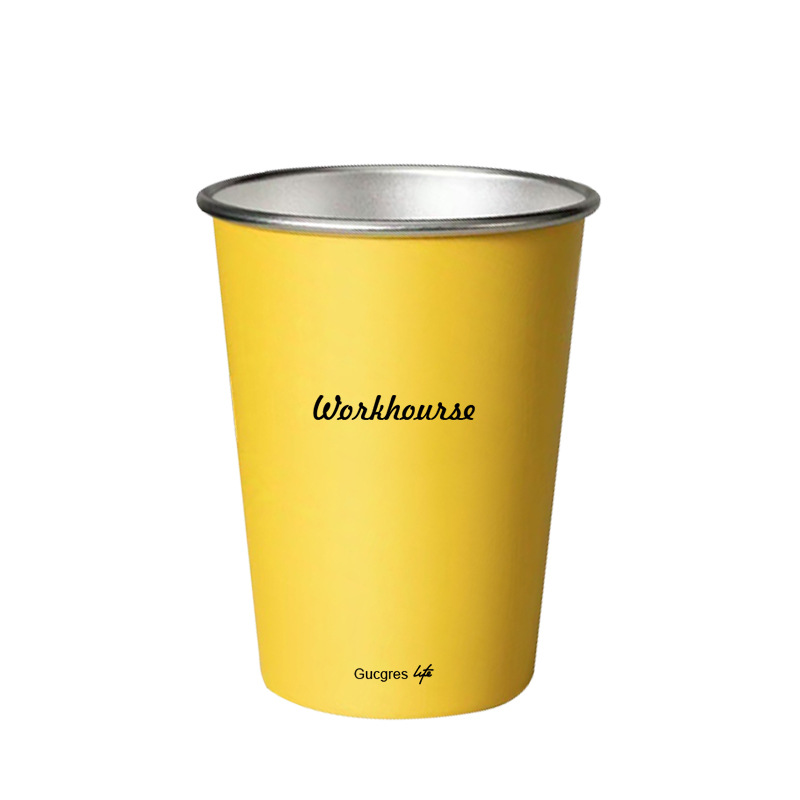 Ulter 304 stainless steel water cups, cross-border industrial style coffee cups, household single-layer camping cups, beer mugs Item Picture