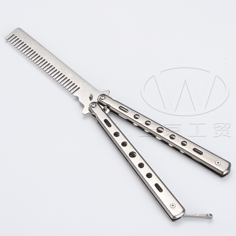 Butterfly folding knife comb practice knife factory wholesale export CSGO Butterfly Competition outdoor toy game knife model undefined