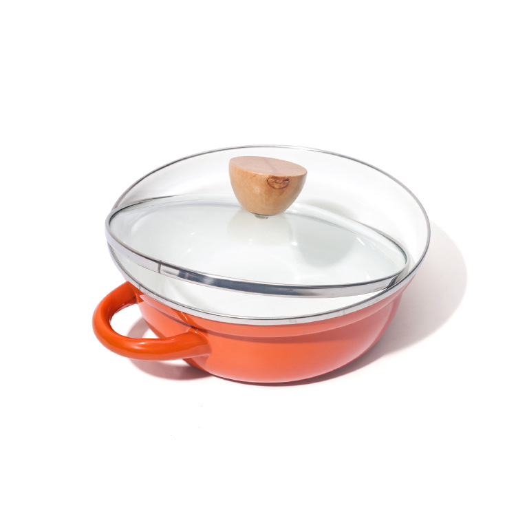Thickened enamel soup pot, enamel double-ear pot, induction cooker and gas stove are available in stock from the manufacturer Item Picture