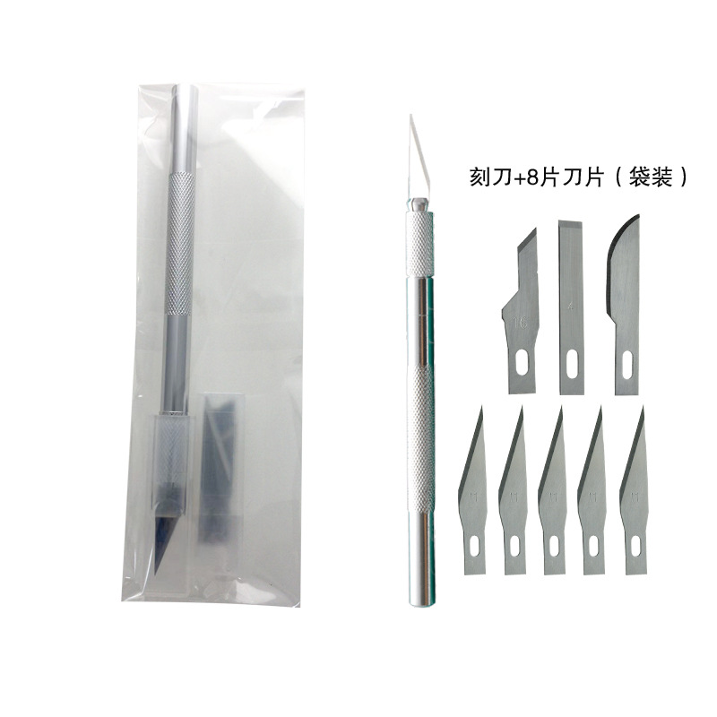 The manufacturer supplies metal engraving knives, wood carving model making tools, hook knives, single sets of 9-blade art paper-cutting knives undefined