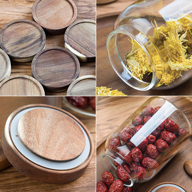 Wholesale transparent glass sealed storage tanks, kitchen-specific storage tanks, large-capacity moisture-proof food tanks, and tea tanks Specification drawing