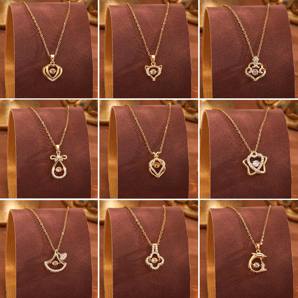 This Korean version of the best-selling, fashionable and dynamic heart titanium steel necklace exudes a light luxury and elegant charm as a collarbone chain accessory for your girlfriend full figure