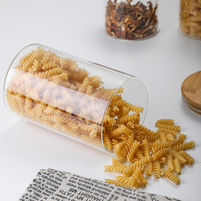 Wholesale household food-grade glass sealed jars with LIDS, large kitchen grain storage jars Application Scenario