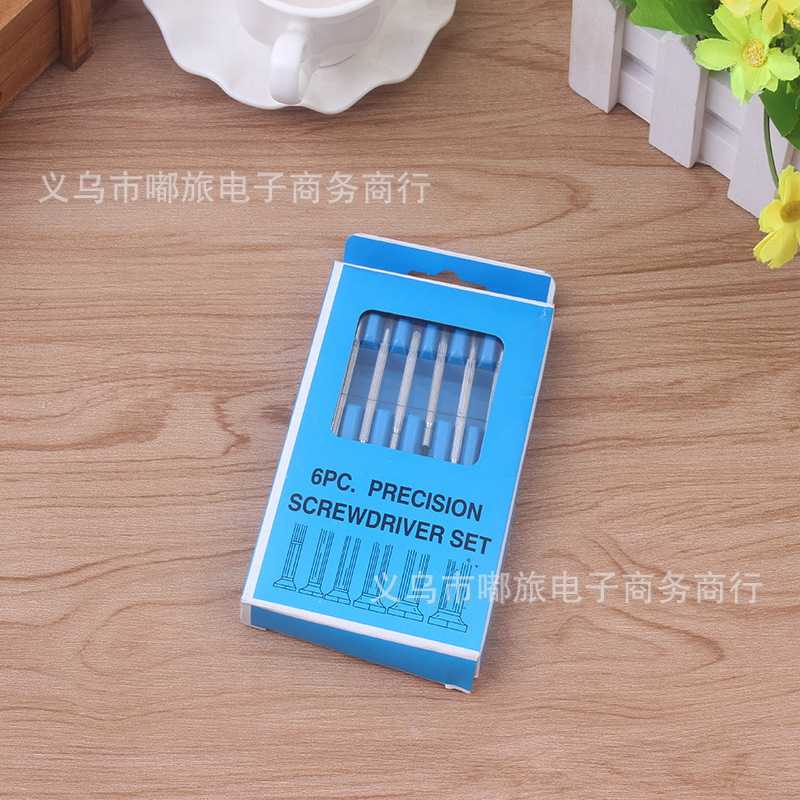 Supply 6-piece set of watch screwdrivers, watch screwdrivers, screwdriver screwdrivers, small screwdriver sets, straight cross combination details Picture