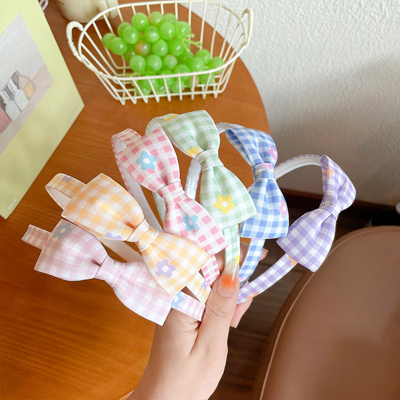 Girls' bow flower hair band, children's headband, hair accessory, cute and fresh hair clip, baby princess hair clip, headaccessory full figure