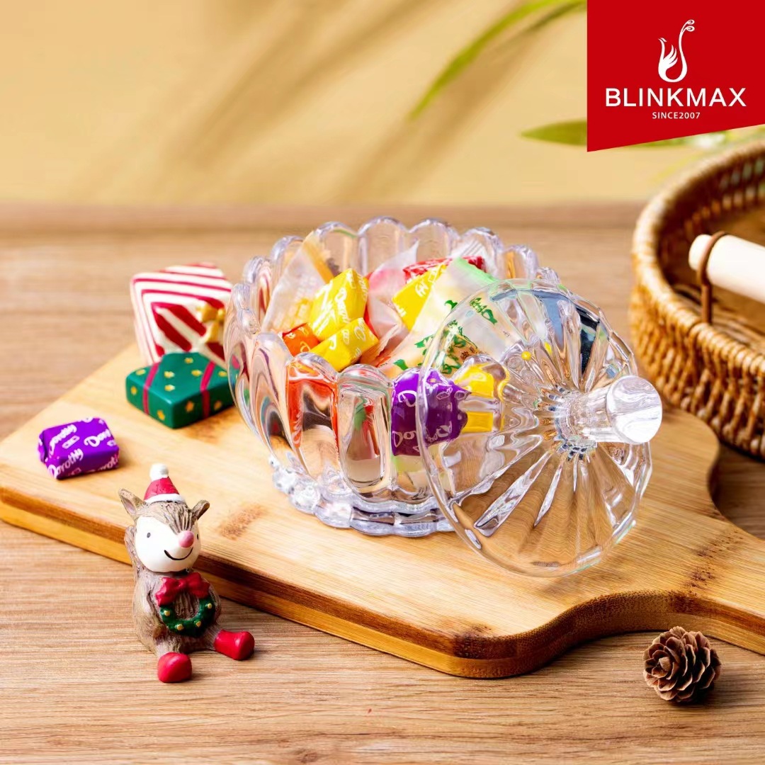 Lizun premium glass candy cups, snack cans with LIDS, sugar jars, coffee and rock sugar jars, storage jars Specification drawing