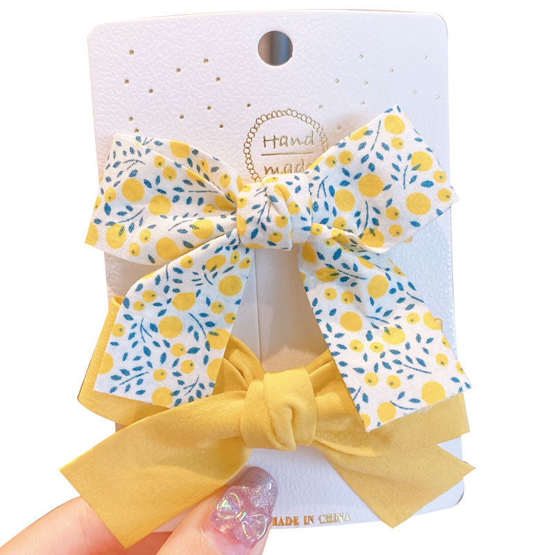 Summer new bow children's hair clips, cute and popular hair accessories, baby princess hair clips, side bangs clips Item Picture