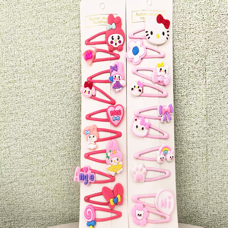Children's Kulomi cartoon hair clip headwear, girls' broken hair bangs clip, new hair accessory for little girls that won't damage their hair on the side Specification drawing