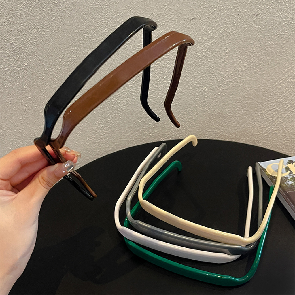 Square hair band, sunglasses, headband, women's 2023 new style hair press, hair tie, hair accessory, curling hair fixing wonder, sunglasses, hair clip details Picture