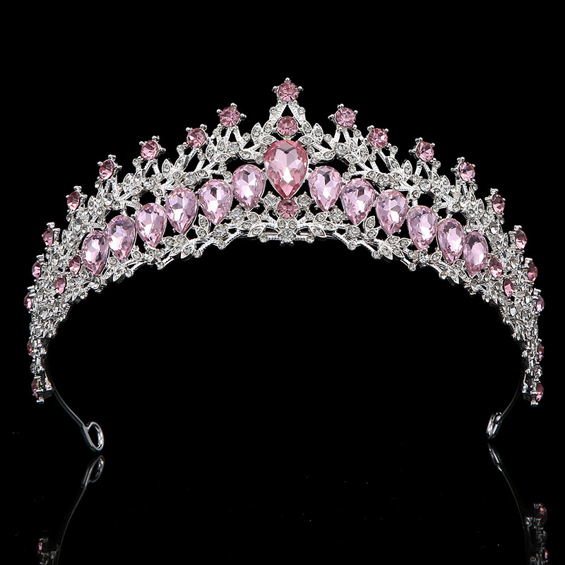 Wholesale of fashionable European and American crown headwear, Amazon's same style Baroque princess crown coming-of-age dress accessories Specification drawing