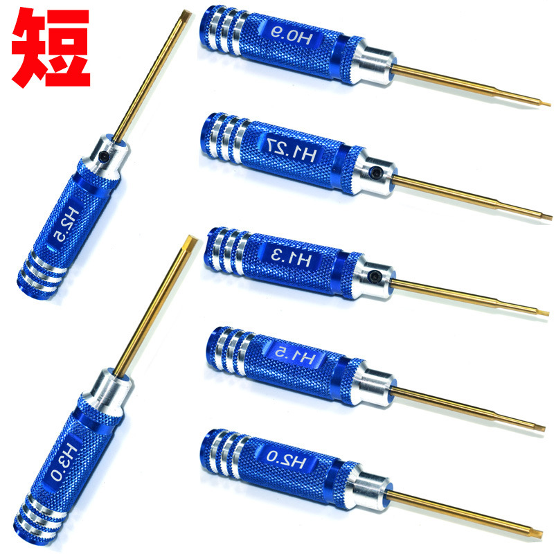 HSS high-speed steel hex socket screwdriver wrench, titanium-plated head screwdriver 1.5 2.0 2.5 3 Item Picture