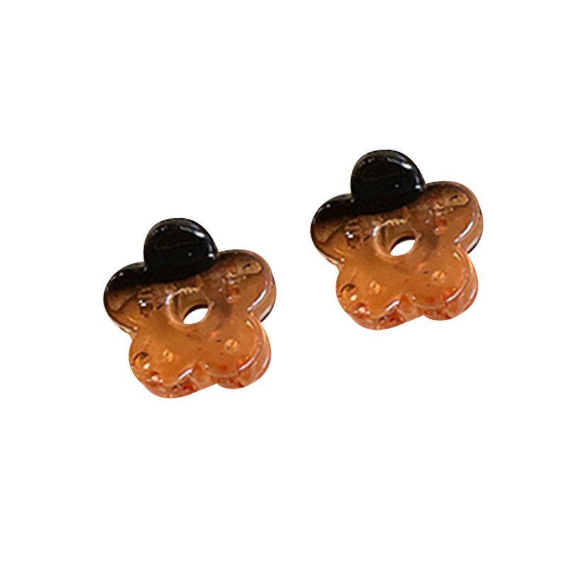 Cute mini transparent flower small clip, versatile bangs clip, baby's forehead broken hair clip, side clip for girls Item Picture