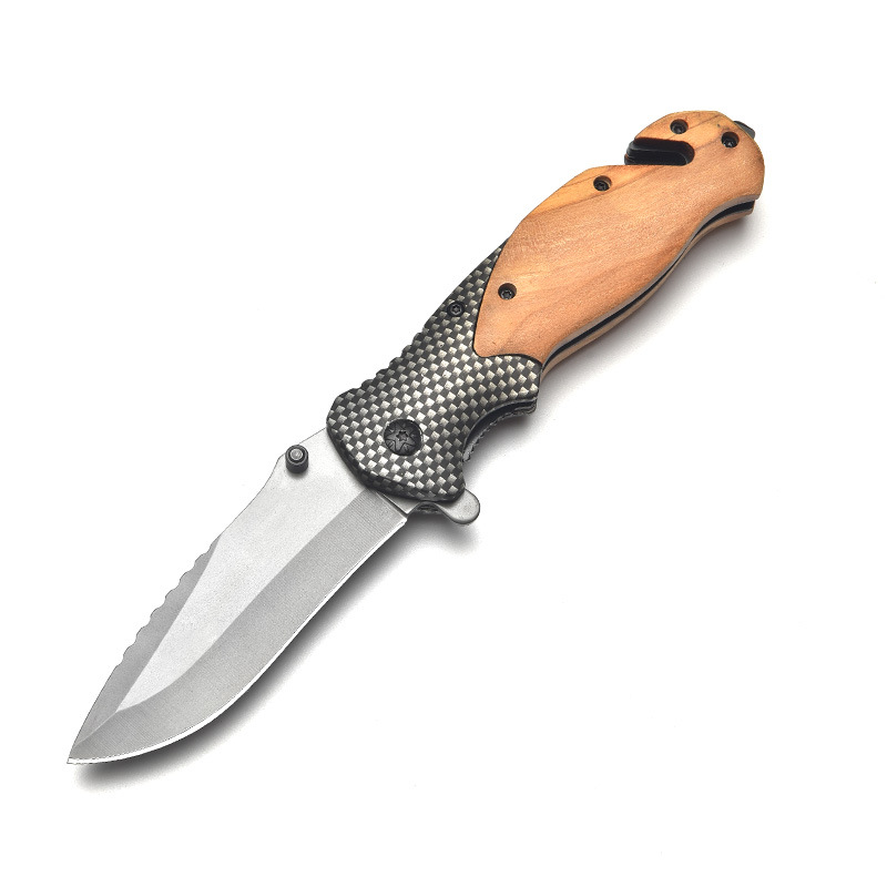 The manufacturer has a new X 50 folding knife in stock. It is a high-hardness outdoor camping survival knife and a portable multi-purpose folding knife undefined