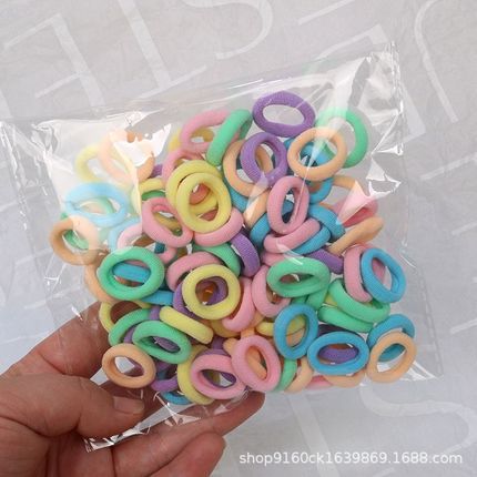 Baby hair bands, Korean children's hair bands, candy-colored towels, Daisy bags, opp hair ties, hair accessories wholesale, bows details Picture