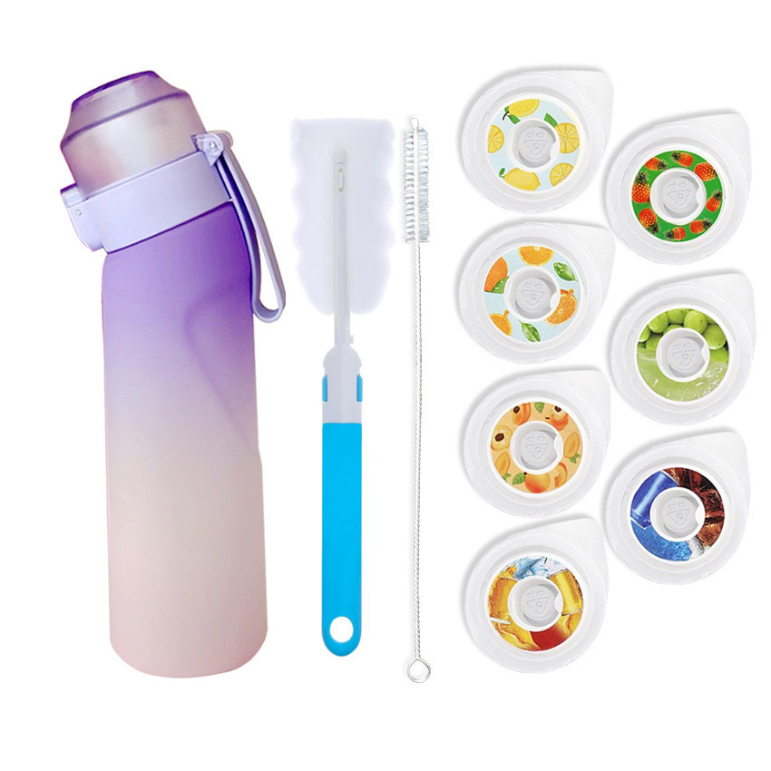 Cross-border direct supply scented cup, Playful cup, fruit-flavored fragrance ring, tritan0 calories 0 sugar scented plastic cup with sponge brush details Picture