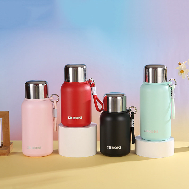 2024 New 316 stainless steel compact thermos flask, dual-purpose, high appearance level, ladies' water cup, outdoor portable thermos cup details Picture