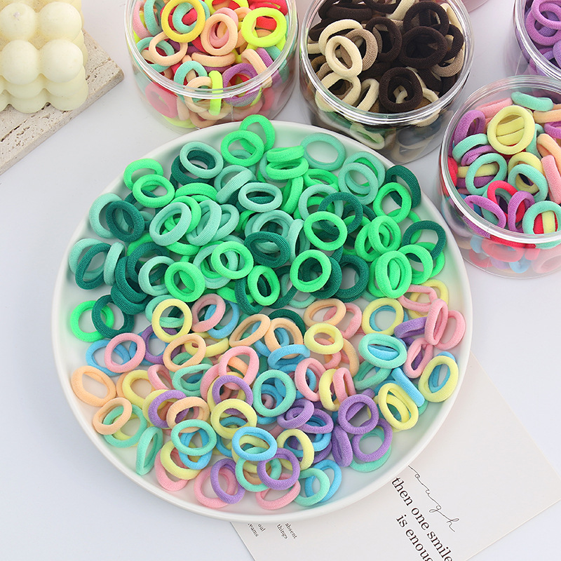Children's rubber bands, baby hair ties, small rubber bands, towel ties, no damage to hair, good elasticity, little girls' hair ties details Picture