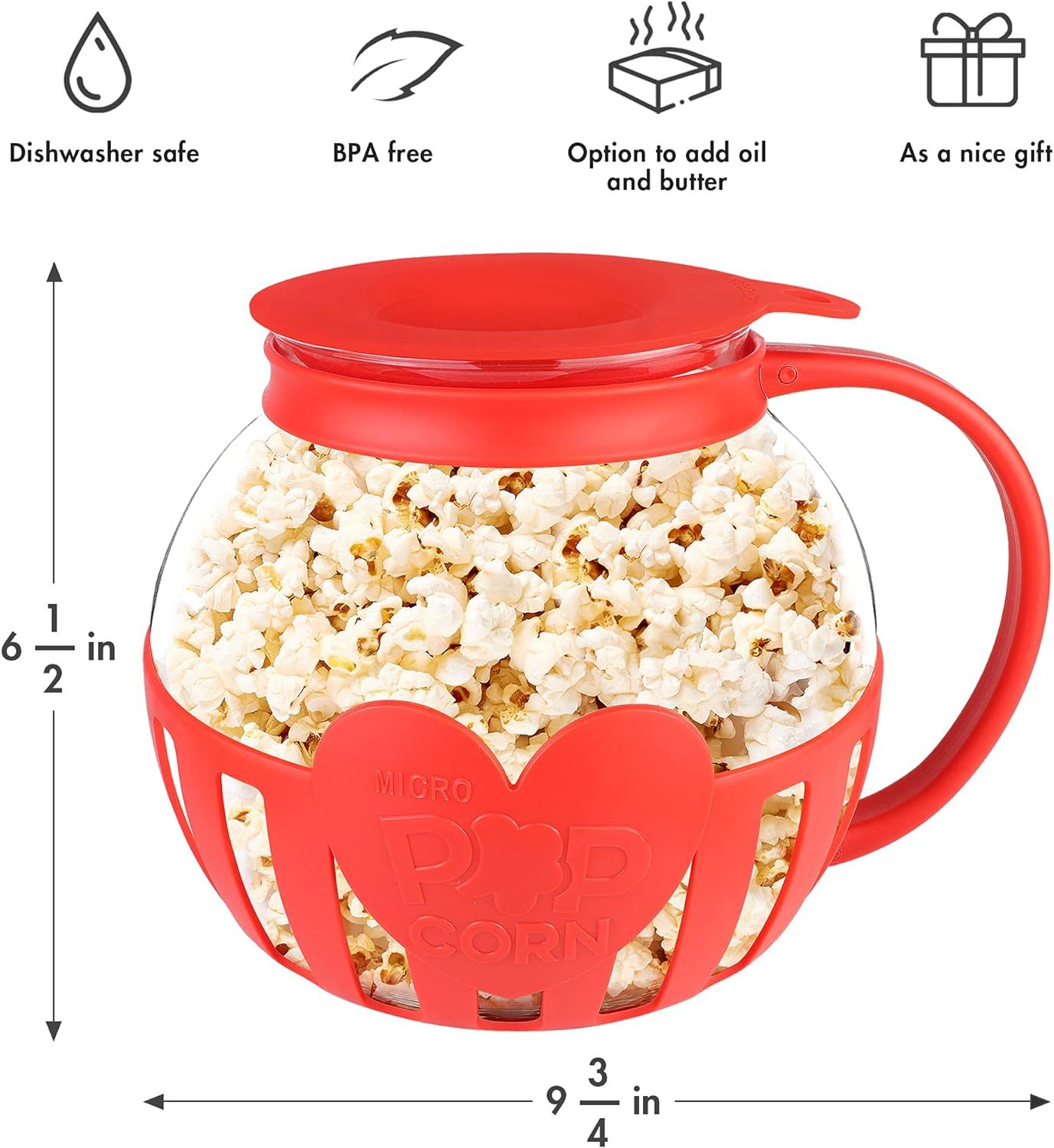 3-Quart Popcorn Machine - Household small mini popcorn Popcorn machine, Micro-Pop Popcorn Item Picture