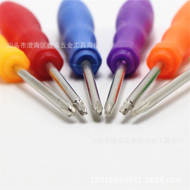 Mini 2.0+ letter /- letter shaped plum blossom screwdriver, small screwdriver, disassembly plastic screwdriver, color strip handle Application Scenario