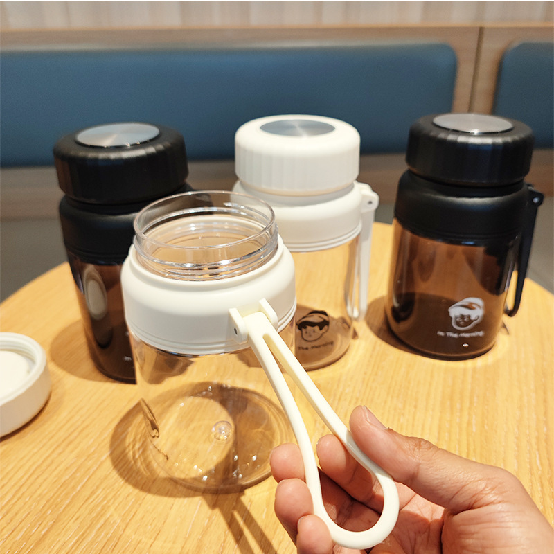 A new, simple, niche, and cute Korean-style portable large-capacity plastic cup with a high level of appearance, which is a hit on the Internet in 2025 details Picture