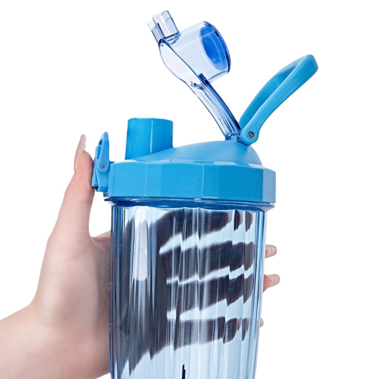 Amazon's new automatic mixing cup, USB charging with light, protein powder lazy person electric shaker cup, portable cup Item Picture
