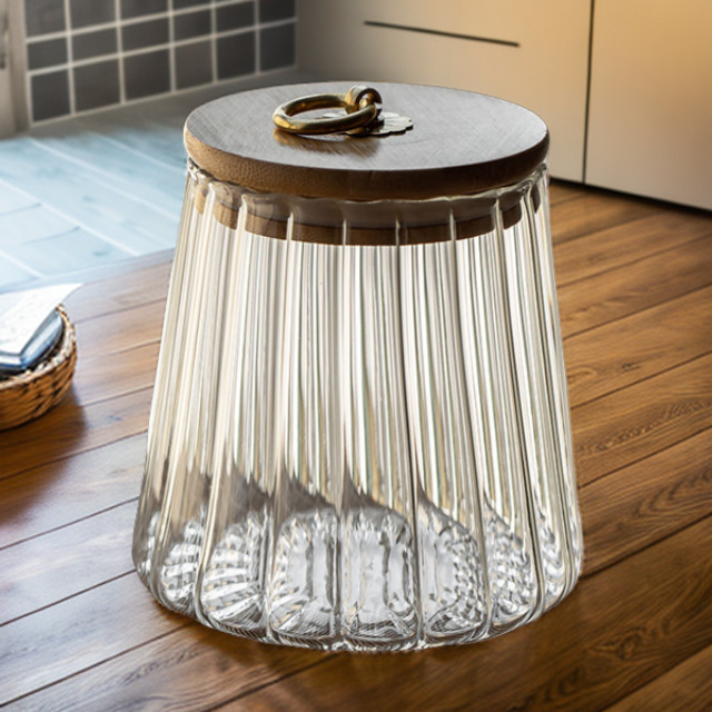 Wholesale of Chinese irregular household kitchen storage jars, vertical patterned tea jars and sealed jars Specification drawing