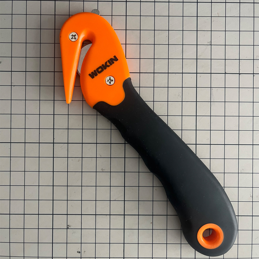 Double-headed pointed-nose curved hook cutting knife, film cutting knife, box opening knife, box opening machine, unsealing knife, unsealing machine, rope cutting knife undefined