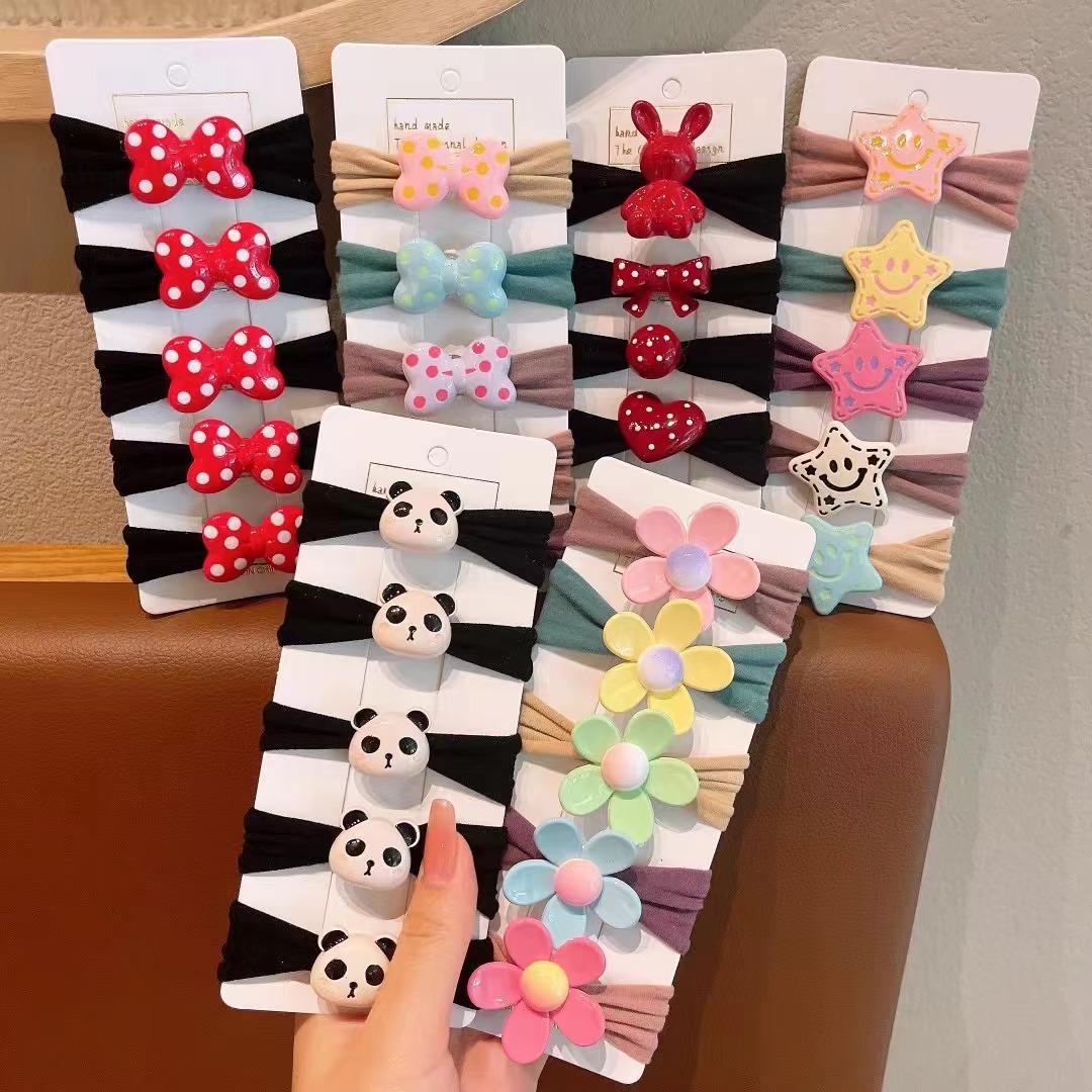 Children's hair tie, little girl's braid hair tie, no damage to hair, high elasticity hair band, girls' headwear, cute hair band full figure