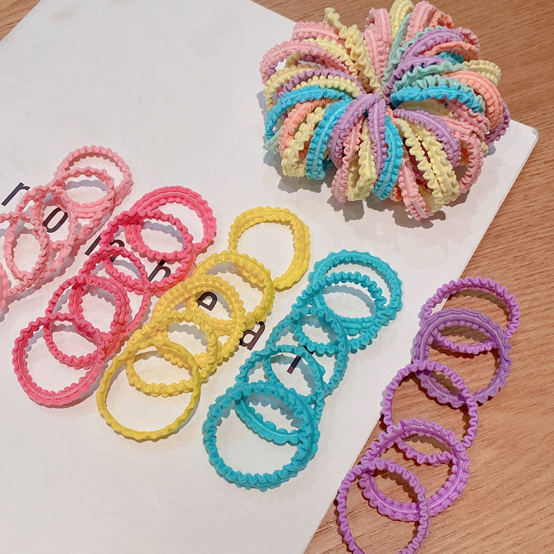 Babies' hair is not damaged, the amount of hair is small, hair ties, children's small rubber bands, girls' hair ties, infants' and babies' hair accessories full figure