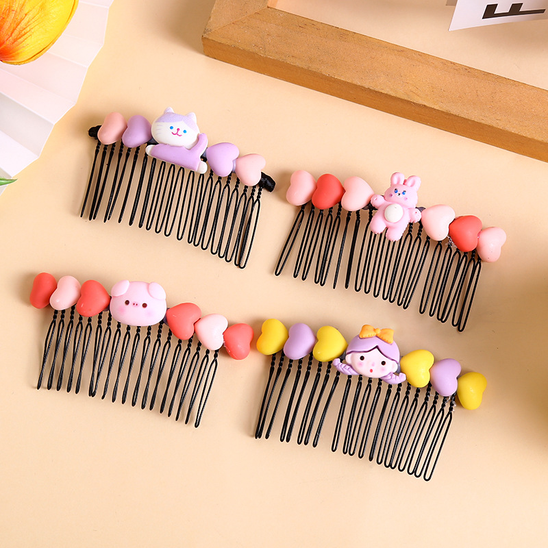 Cute children's hair clipper, new summer cartoon hair clipper for girls, a perfect tool for hair clipping and styling, hair clips, girls' hair accessories Specification drawing
