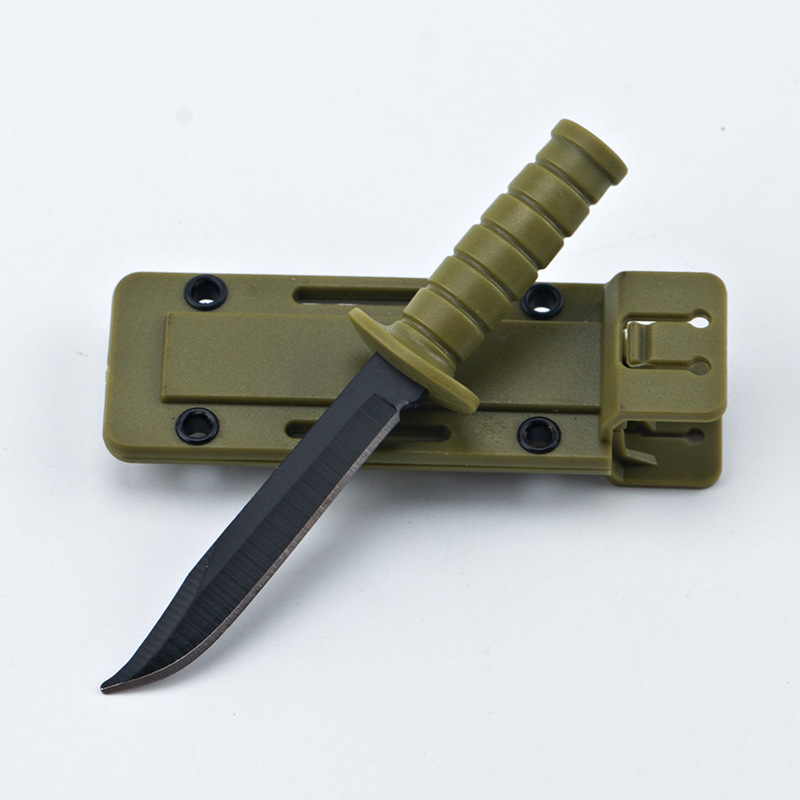Creative mini knife, necklace knife, small straight knife, fruit knife, small kaba, outdoor camping self-defense, EDC survival tools Specification drawing
