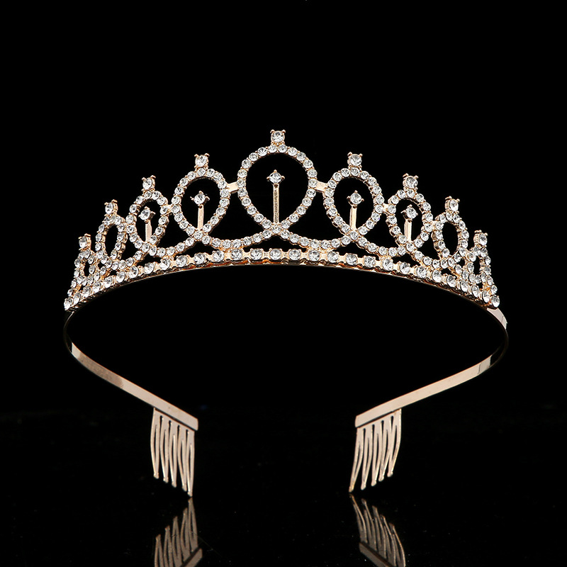 Birthday party digital crown hair band, light luxury water diamond hair accessory, first birthday digital birthday hair band, birthday cake decoration details Picture