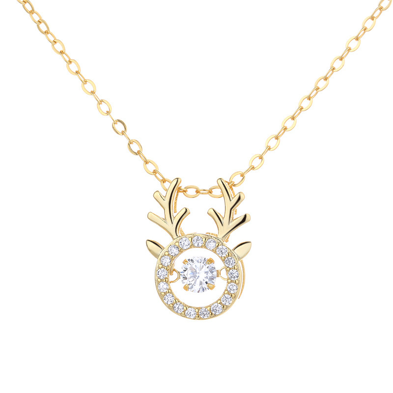 Hot-selling copper-inlaid zircon with stainless steel chain Dreamy Planet necklace, versatile necklace, light luxury collarbone chain wholesale Item Picture