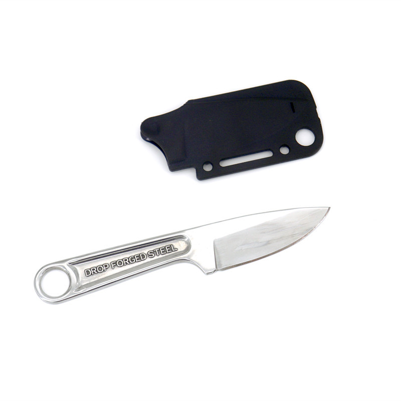 A portable outdoor multi-functional stainless steel knife with a knife cover for survival in the wild Item Picture
